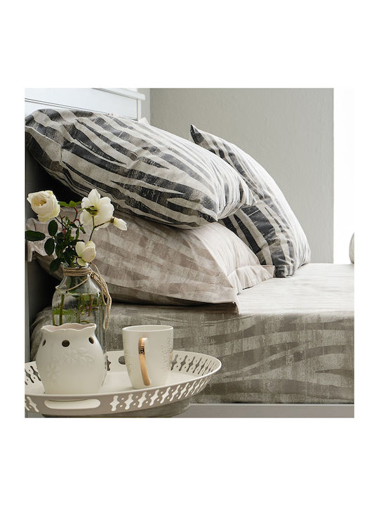 Charalambidis Textiles Duvet Cover Single 160x240 Safari Grey