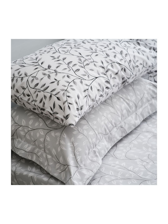Charalambidis Textiles Duvet Cover Double 200x240 Olive Grey