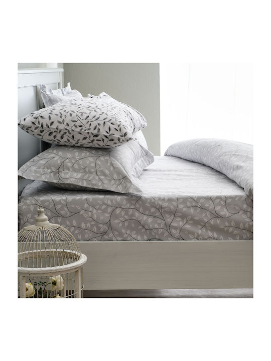 Charalambidis Textiles Duvet Cover Double 200x240 Olive Grey
