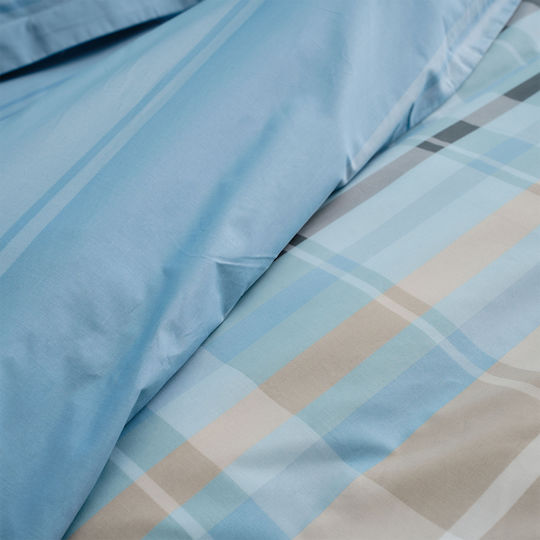 Charalambidis Textiles Плик за Завивка Единичен 160x240 Шотландия Синьо