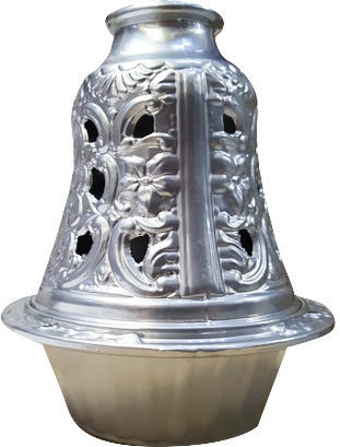 AGC Bell Tabletop Oil Lamp Metallic Silver 11x11x12εκ. 10601079-4