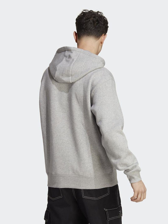 Adidas All Szn Graphic Men's Sweatshirt with Hood Medium Grey Heather