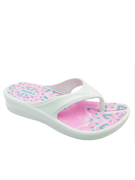 Jomix Frauen Flip Flops in Weiß Farbe