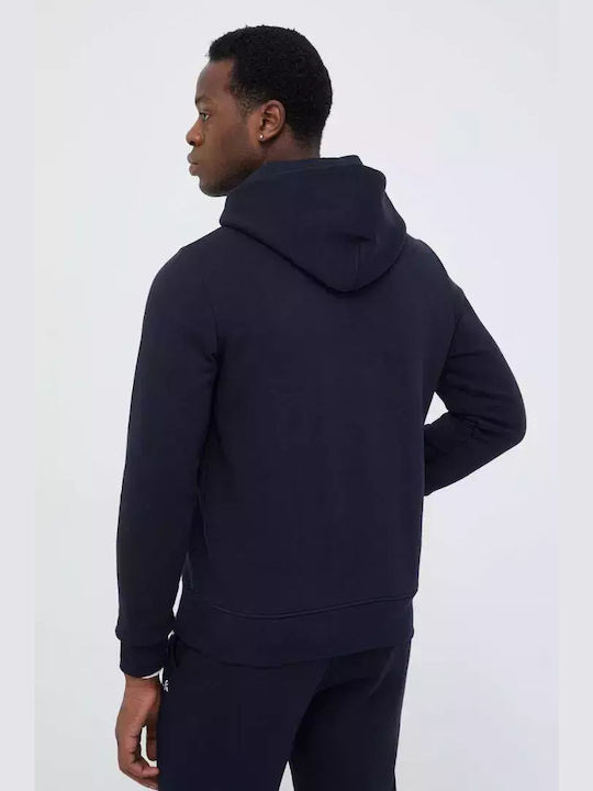 Tommy Hilfiger Herren Sweatshirt mit Kapuze und Taschen Blau