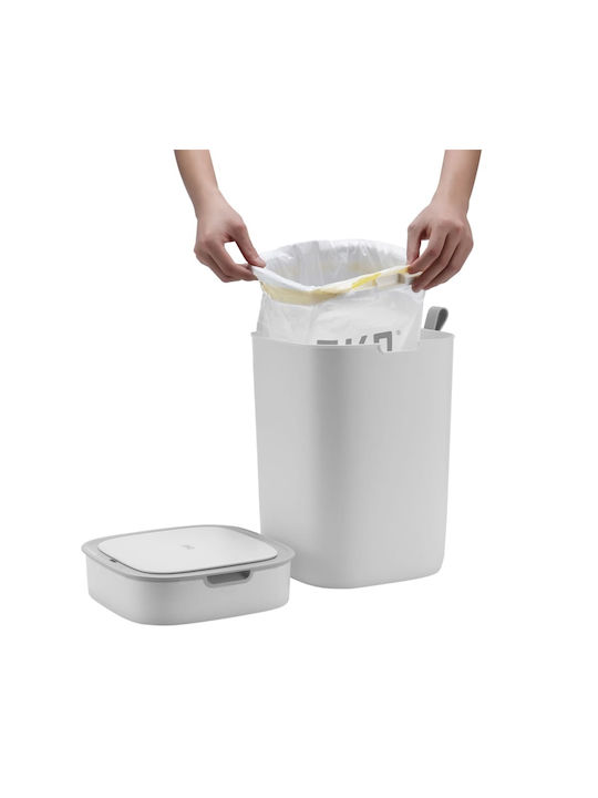 Eko Morandi Waste Bin Waste Plastic with Photocell White 12lt 1pcs