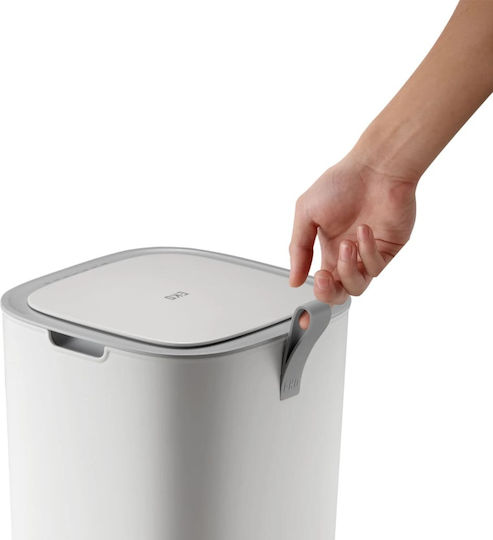 Eko Eko Morandi Mülleimer Kunststoff mit Sensor Weiß 30l