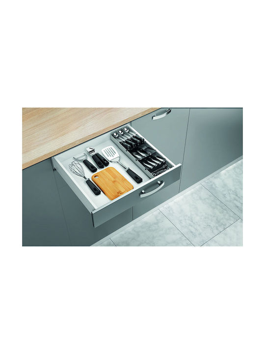 Metaltex Uni Fit Drawer Dividers Plastic in Gray Colour 15x49x6cm