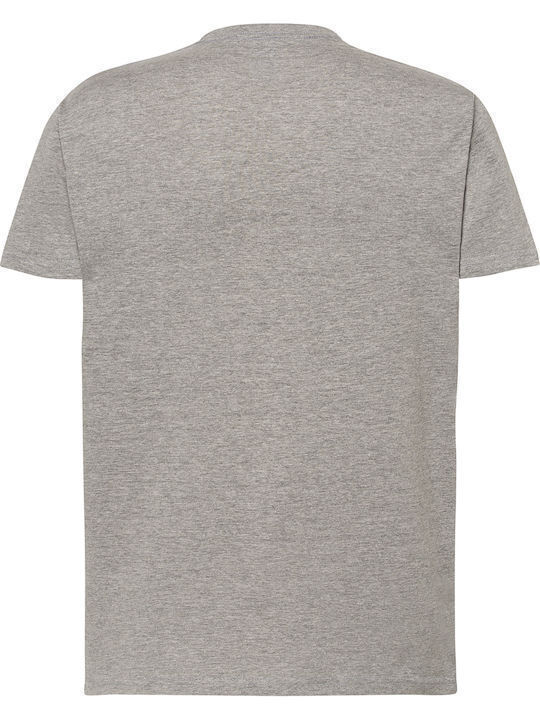 JHK TSRA-150 Ανδρικό Διαφημιστικό T-shirt Κοντομάνικο σε Γκρι Χρώμα JHK TSRA-150 Ανδρικό Διαφημιστικό T-shirt Κοντομάνικο σε Γκρι Χρώμα