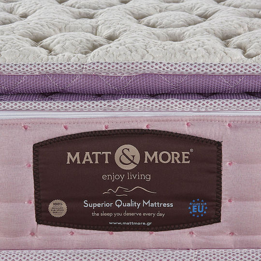 Matt & More Levanda Double Anatomic Saltea 150x200x28cm cu Suprapozabil