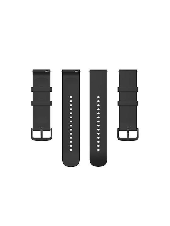 Techsuit Watchband 22mm W001 Λουράκι Σιλικόνης Μαύρο (Galaxy Watch (46mm) / Gear S3)