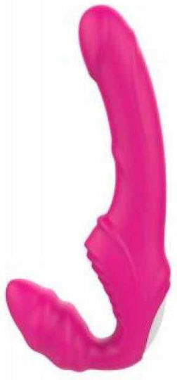Toyz4lovers Elys Love Gun Strapless Strap On with Dildo with Vibration in Pink Color