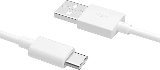 Oppo DL143 Редовна USB 2.0 Кабел USB-C мъжки - USB-A мъжки 20W Бял 1м