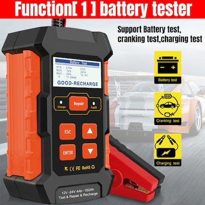 Konnwei KW520 Ψηφιακό Battery Tester με Κροκοδειλάκια