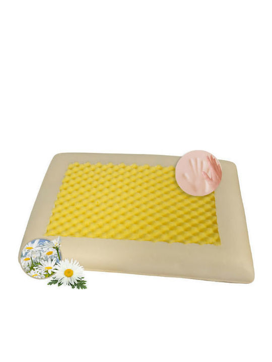Amve 13597 Classic Chamomile Μαξιλάρι Ύπνου Memory Foam Ανατομικό 60x40x13cm