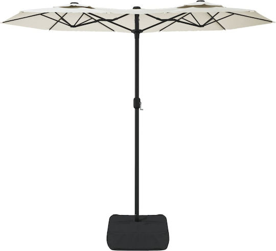 Umbrelă Rotundă Metalică Albă Φ3.16xÎ2.4m