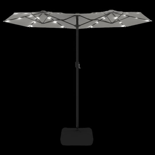Umbrelă Rotundă Metalică Albă Φ3.16xÎ2.4m