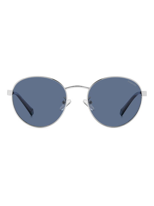 Polaroid Sonnenbrillen mit Silber Rahmen und Beige Polarisiert Linse PLD 2144GSX 010