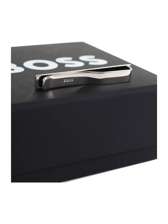 Boss Silver Tie Clip Silver