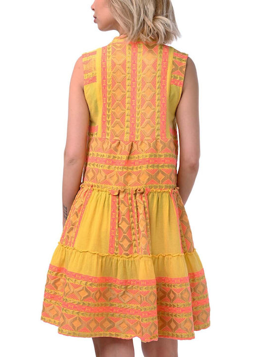 Dress M-8353 yellow