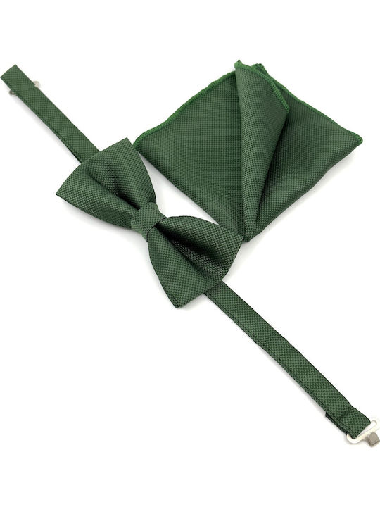 Legend Accessories Σετ Υφασμάτινo Παπιγιόν Πράσινο