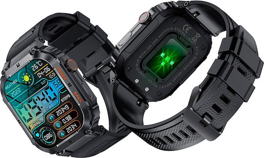Aoke K57 Pro Смартчасовник с Пулсомер (Черен)