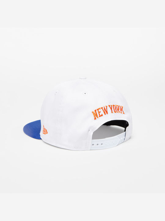 New Era New York Knicks Jockey mit geradem Schirm Weiß