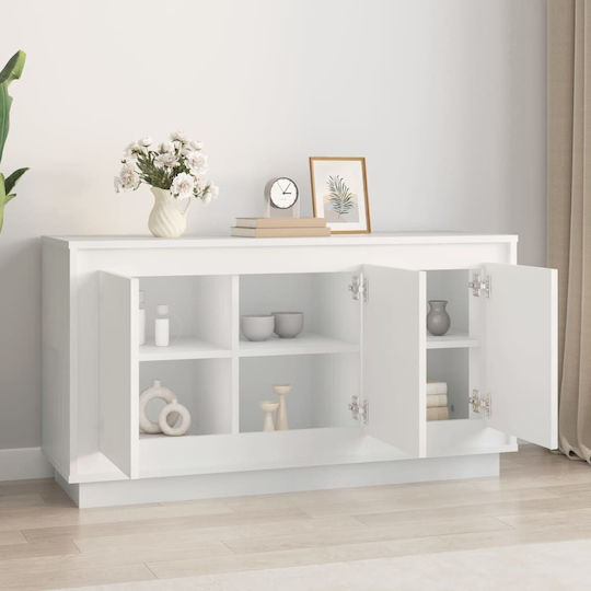 Μπουφές Ξύλινος Λευκός 102x35x55cm