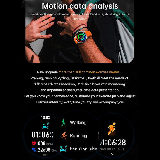Aoke K58 Smartwatch (Orange)