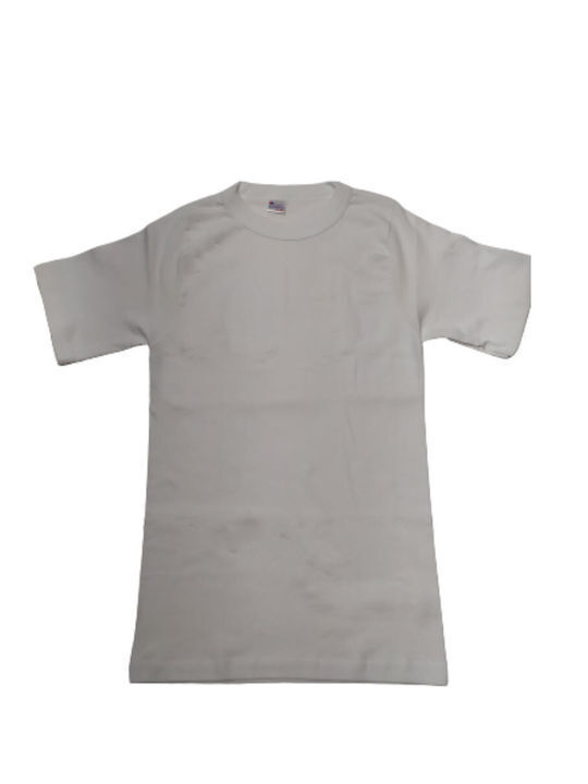 Short-sleeved short-sleeved shirt White GIORGIO 100% Cotton