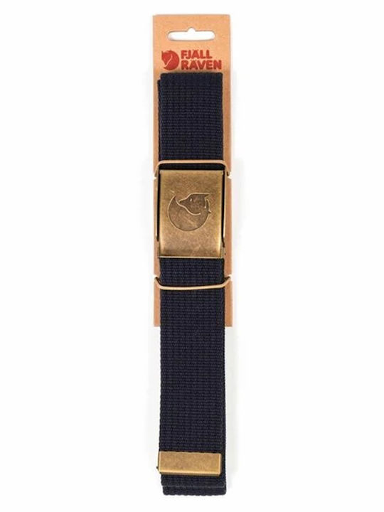 Wide Men's Belt Fabric Webbing Belt Navy Blue