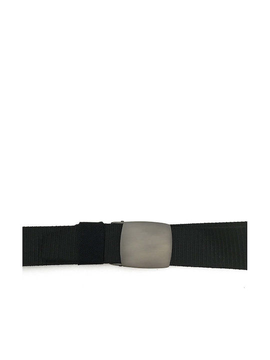 Men's Belt Fabric Webbing Belt Black