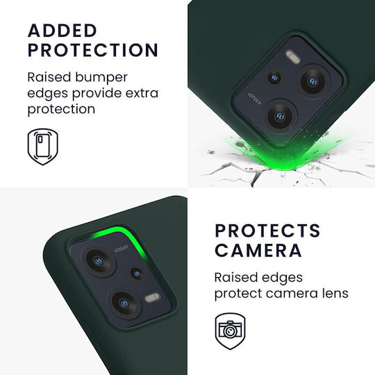 KWmobile Rubberized Back Cover Σιλικόνης Πράσινο (Redmi Note 12 5G / Poco X5 5G)
