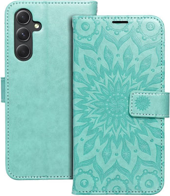 Forcell Mezzo Synthetic Leather Wallet Mandala Green (Galaxy A54 5G)