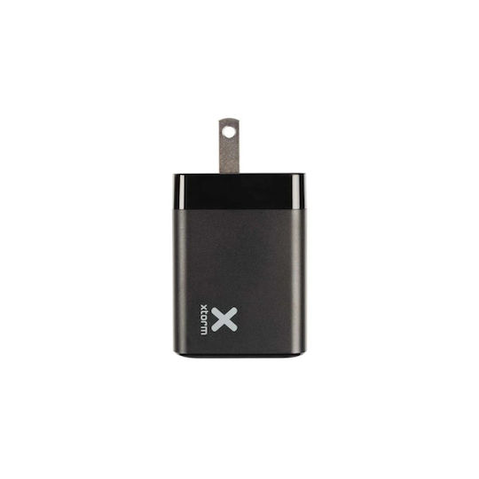 Xtorm Xtorm Handyladegerät mit USB-A Ausgangsanschlüsse, USB-C Ausgangsanschlüsse und Kabel USB-C - Lightning 30W Schwarze (XA082)