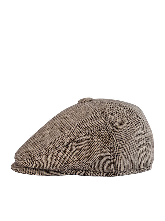 Brims and Trims Men's Flat Cap Brown