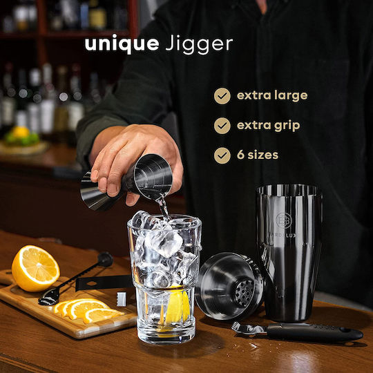 BarDeluxe® Bartender Tool Cocktail Shaker Set 750ml 12pcs