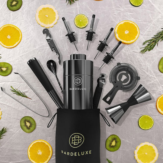 BarDeluxe® Bartender Tool Cocktail Shaker Set 750ml 12pcs