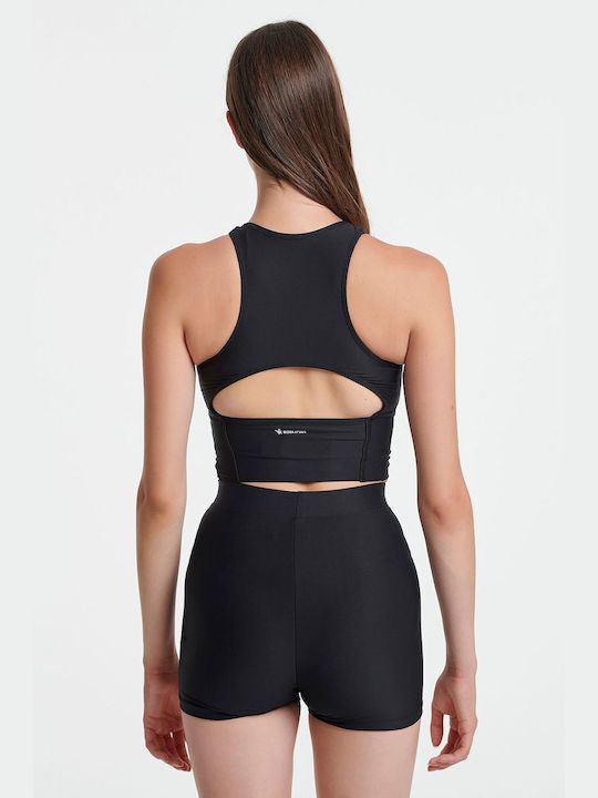 SugarFree Femei Atletic Sutien sport Negru