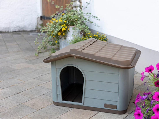 Hundehaus Kunststoff Außenbereich Gray 73x60x57cm