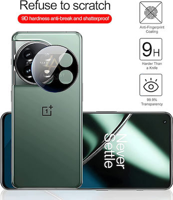 Techsuit Full Προστασία Κάμερας Tempered Glass Μαύρο για το OnePlus 11