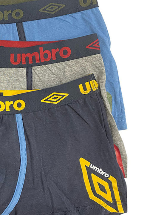 Herren Boxershorts Grey/Blue 3Packung