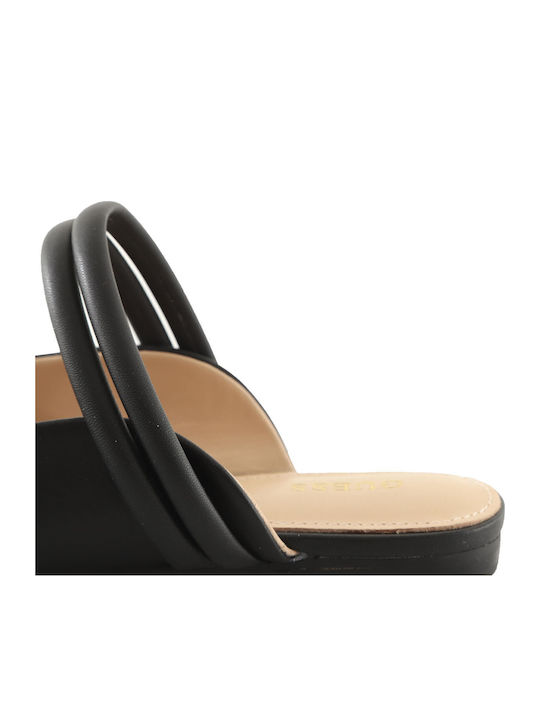 Vivianas Flat Mules σε Μαύρο Χρώμα
