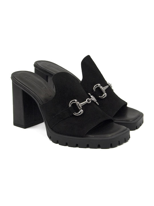 Commanchero Original Chunky Heel Mules Black