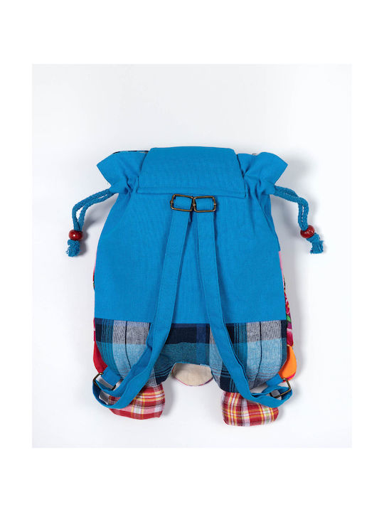 Silk Fashion Κουκουβάγια Παιδική Τσάντα Πλάτης Γαλάζια 30x24εκ.