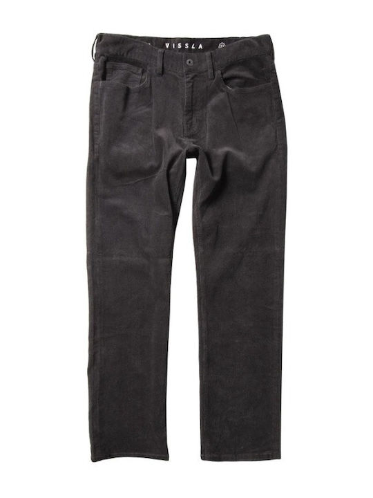 VISSLA BORDER C CORD 5 TROUSERS BLACK