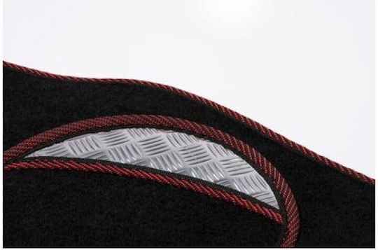 Dunlop Satz Vorder- und Hintermatten Universal 4Stück aus Teppichboden Schwarz
