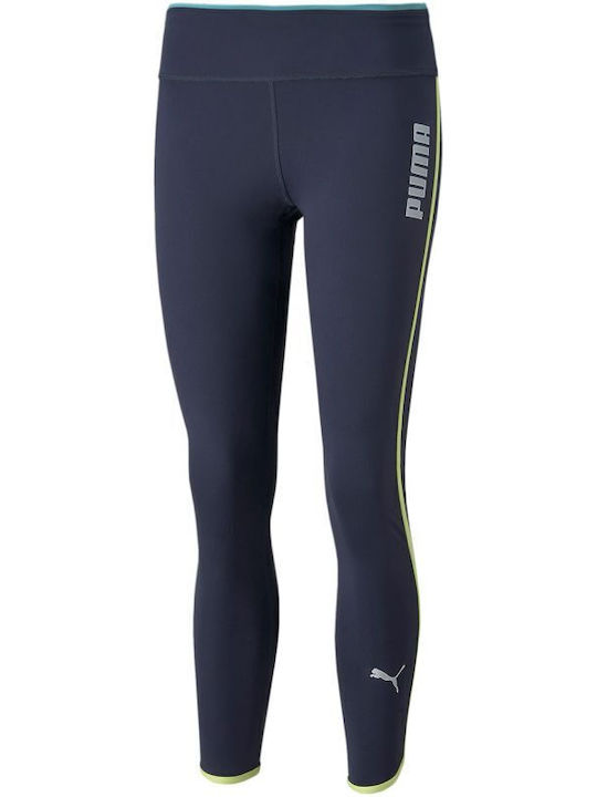 Puma Women's Cropped Training Legging High Waisted Navy Blue