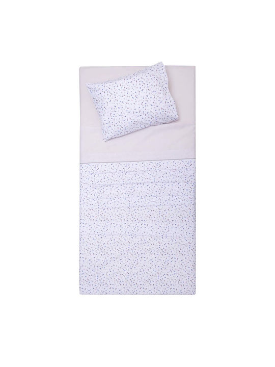 Viopros Duvet Cover Set Cotton Single with Pillowcase 160x240 Nina Beige