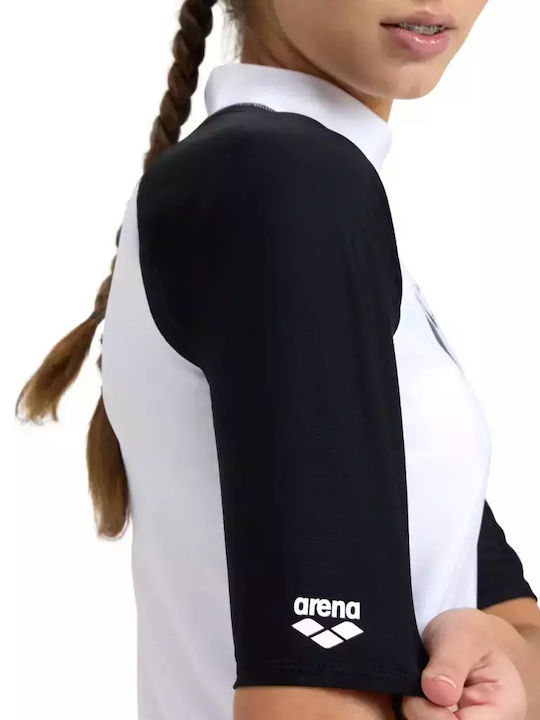 Arena Rash Vest Kurzärmelig Sonnenschutzshirt Weiß