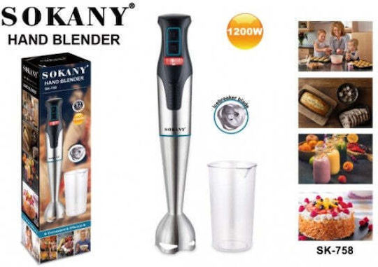 Sokany SK-748 Ραβδομπλέντερ με Ανοξείδωτη Ράβδο 700W Μαύρο